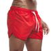 Men's clothing Fashion beach shorts Polyester quick drying multi-color sports quarter pants_viptrois.com