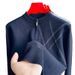 Men's Thickened Jacquard Knit Sweater – Half-Zip High Neck Pullover, Machine Washable Polyester, Relaxed Fit For Big & Tall_viptrois.com