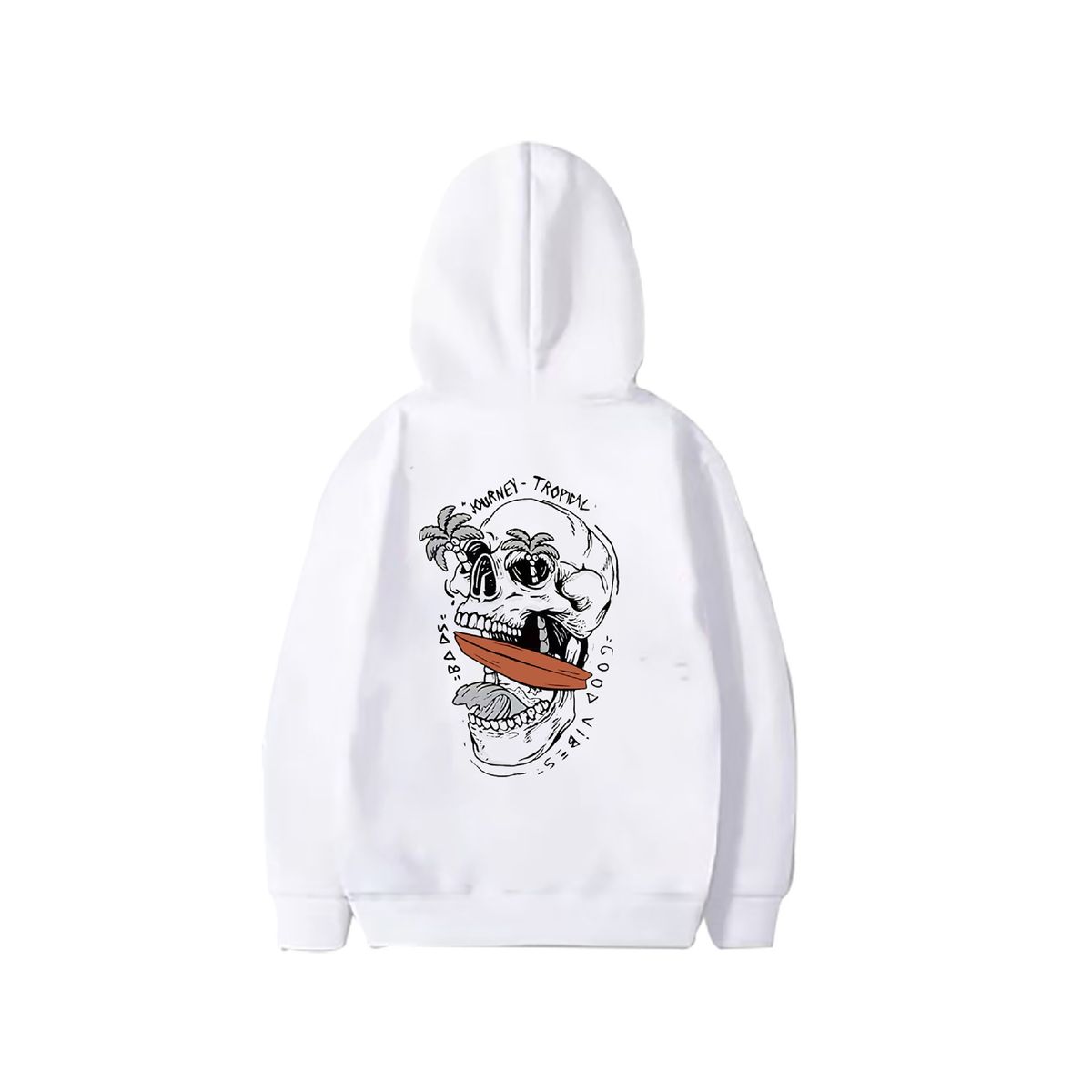 European And American New Hooded Sweater Men's High Street Fashion Printed Hoodie Spring And Autumn Hooded Top Sweater_viptrois.com