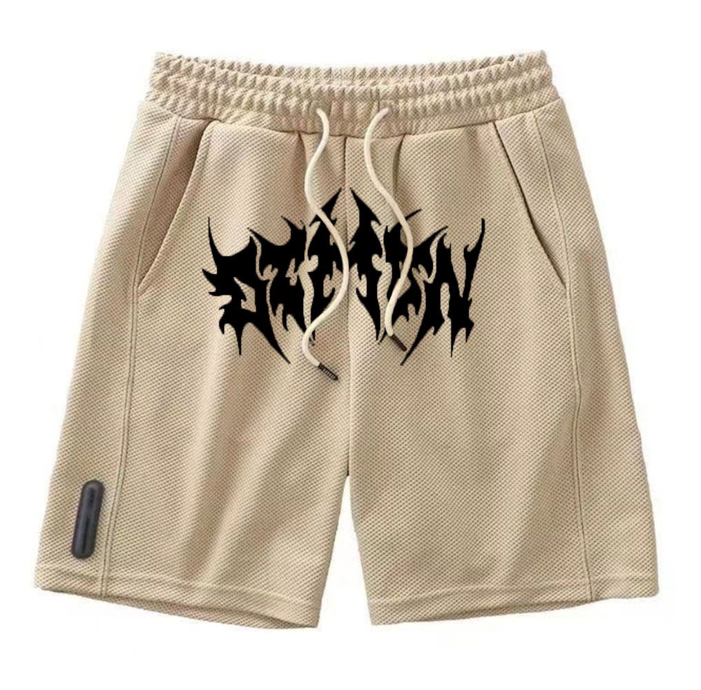 Men's Clothing Men's Summer Waffle Shorts Loose Casual Straight Five Point Pants For Outdoor Wear Trendy Brand Ins Big Pants_viptrois.com