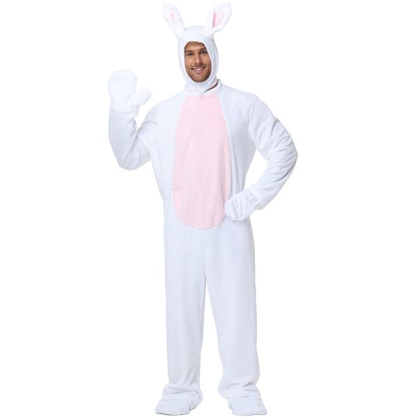 Halloween Animal Rabbit Costume New Plush Rabbit Doll Stage Adult Men's Story Performance Costume_viptrois.com