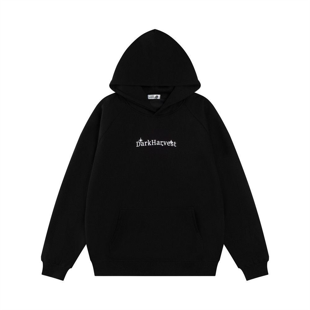 English Letter Print Hoodie Street Style Vibe Versatile Loose Men's Pullover Casual Sweatshirt_viptrois.com