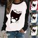 2024 Winter New Style Raglan Pullover Casual Printed Fleece Sweatshirt_viptrois.com
