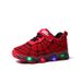 2025 Spring And Autumn Boys Spider Web Light Up Sports Shoes Small And Medium Children's Casual All Match LED Light Shoes Factory Direct Sales_viptrois.com