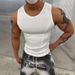 Men's Clothing Men's Style Patchwork Tank Top Summer Tight Fit Sports Fitness Training Elastic Sweat Wicking Breathable_viptrois.com