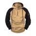 Men's Hoodie, Spring And Autumn Zipper Sports Hoodie, Half-Zipper Color-Blocked Arm Pocket Top_viptrois.com