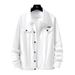 Men's Clothing Spring And Autumn Casual Fashion Brand White Denim Jacket Men's Tops Korean Style Trendy Casual Workwear Denim Jacket Men_viptrois.com