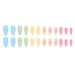 Summer Fresh Multi-color Rainbow Flower Nail Beauty Cute Girl Sunflower Wear Nail Romantic Life Flower_viptrois.com