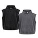Men's Clothing 400g Heavyweight Distressed Hooded Vest – Raw-Hem Zip-Up Streetwear Sleeveless Top With Side Pockets (Ruins Black/Ruins Grey)_viptrois.com