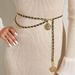 Ins Metal Waist Chain with Three Camellia Women's Chains Adjustable Elastic and Tight Small Waist Accessories High Grade Pant Chain_viptrois.com