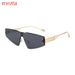New Frameless Metal Foot Cat Eye Sunglasses Cross Border Hot Selling Sun Protection High End Sunglasses_viptrois.com