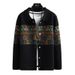 Men's Casual Cardigan Sweater – Spring & Autumn Lightweight Knit (Khaki/Black, M-5XL)_viptrois.com