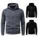 Men’s High-Street Zip-Up Hoodie – Edgy Doberman Print (Black/Dark Grey, Sizes S-2XL)_viptrois.com