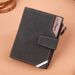Men’s Bags New Men's Short Wallet Fashionable Retro Style Multi Card Slots Large Capacity Frosted Soft Wallet_viptrois.com