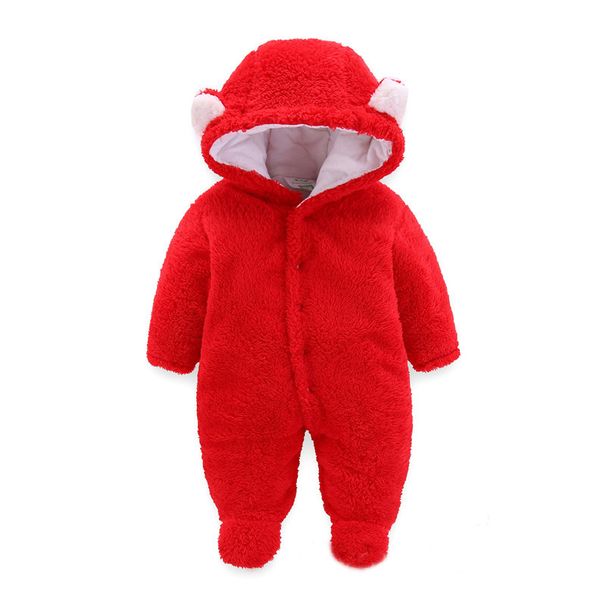 Children's onesie baby warm thick bag farts baby clothing crawl suit_viptrois.com