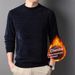 Pure Men's Winter Warm Half Turtleneck Casual Loose Thickened Chenille Fleece Sweatshirt Base Shirt_viptrois.com
