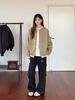 Loom 2025 Autumn New Round Neck Knitted Cardigan Top For Men Simple Solid Color Loose Versatile Two-Piece Sweater Jacket_viptrois.com