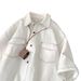 Men's Clothing Spot Summer Japanese Retro Shirt Men New Niche Design Trend Casual Half Sleeved Shirt_viptrois.com