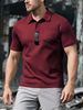 Men's Clothing European And American Men's Summer Lapel Polo Shirt Short Sleeve Breathable Skin Friendly Casual Sports Fashion Men's Short Sleeve_viptrois.com