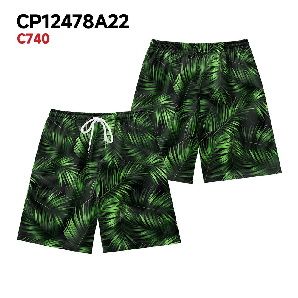 Unbeatable Quality Unbeatable Quality Men's Street American Casual Tropical Leaf Print Men's Running Sports Basketball Shorts_viptrois.com