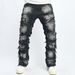 Men's Clothing Slim Fit Bootcut Trousers Men's Hip Hop High Street Men's Jeans_viptrois.com