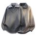 Men's Plus Size Fake Two Piece Knit Sweater Polo Shirt - V-Neck Old Money Style Trendy Casual Pullover (Greyish/Apricot, S-2XL)_viptrois.com