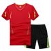 Men's Clothing Sports Casual Suit Summer Short Sleeved Quick Drying Clothes T Shirt Fitness Running Team Uniform_viptrois.com