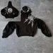 2025 New American Retro Hip-Hop Skull Front And Back Print Hooded Sweatshirt Men's High Street Autumn Winter Jacket_viptrois.com