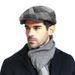 Hot Sale 2024 Spring Autumn and Winter Newsboy Caps Men Women Plaid Pattern Wool Beret Dad Felt Ivy Cap Man Big Size Octagonal_viptrois.com