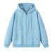 Men's Clothing Couple Heavy Cardigan Solid Color Tops Trendy Brand Hooded Sweater Jacket Men_viptrois.com
