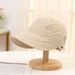 Summer New Protection Hat, Artistic Casual With Mask Holder, Sun That Makes Face Look Smaller, Drawstring Fisherman Hat_viptrois.com