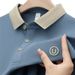 Men's Clothing Men's T Shirt Short Sleeved Casual Light Luxury Business Summer New Lapel Embroidered Top Half Sleeved Dad Wear Trend_viptrois.com