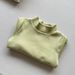 Korean Style Autumn And Winter New Small And Medium Children's Base Shirt Cotton Cashmere Stretch Top Versatile Base Shirt Children's Clothing_viptrois.com