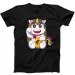 Unicorn Kawaii Maneki Neko Cat Funny Gift Tee Black T Shirt Mens Womens Tees Top 289_viptrois.com