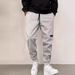 Thread Drawstring Casual Thickened Trousers Men's Spot_viptrois.com