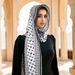 New Printed Chiffon Headband Arab Scarf Middle East Dubai Türkiye Palestinian Headband_viptrois.com