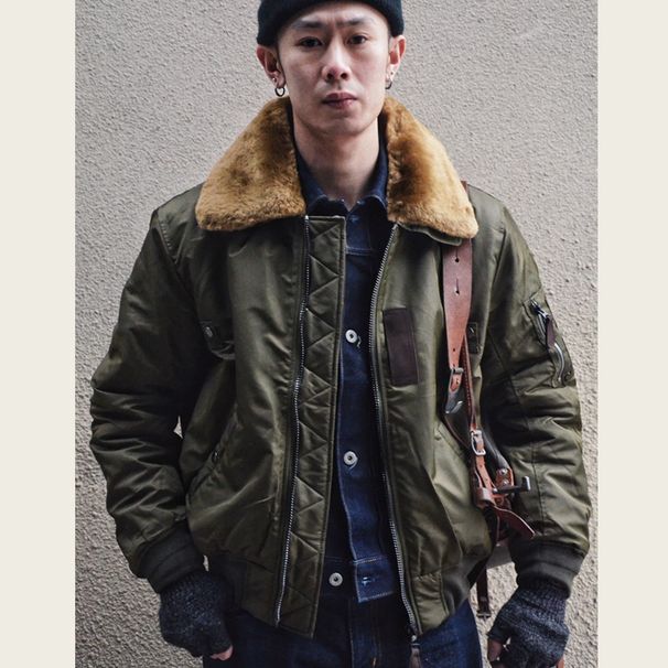 Loom Shenwu Ami Kaji B-15 Flight Jacket Padded Workwear Cotton Coat Men's Parka Dropshipping Winter Thickened_viptrois.com
