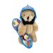 New Skateboard Bear Plush Pendant Creative Cartoon Cute Style Keychain Student Gift Bag Keychain_viptrois.com