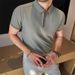 High End Men's Business Shirt Summer New Style Breathable Outdoor Thin Versatile Short Sleeved Collared Trendy Shirt_viptrois.com
