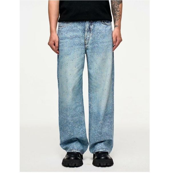 Men's Clothing Regular Trousers Wide Leg Pants New Spring And Autumn Jeans Autumn And Winter Design Casual All Match Straight Pants Natural Waist_viptrois.com