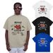 Men's Clothing Fashion, Small Round Neck Short Sleeved T Shirt For Men And Women, Loose And Versatile Couple Tops_viptrois.com