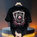 Men's Clothing Short Sleeved Loose Casual T Shirt_viptrois.com