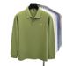 Men’s Classic Long-Sleeve Polo Shirt – 96% Premium Cotton, Breathable & Moisture-Wicking (12 Colors) – Slim Fit, Embroidered Detail – M To 4XL_viptrois.com