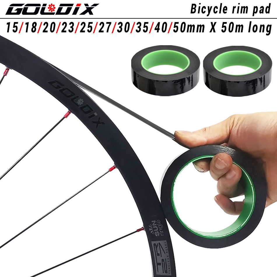 GOLDIX 50m Mountain Road Bike Wheel Tubeless Sealant Tape Annular High Pressure Vacuum Tire Pad_viptrois.com
