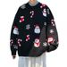 Pure Cross-Bordr Europan Plus Siz Christmas Rd Knittd Mn's Jacquard Autumn Wintr Swatr Trndy Brand Factory_viptrois.com
