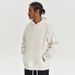 2025 Spring And Autumn New 450G Fleece Hooded Sweatshirt American Style Solid Color Loose Thickened Trendy Brand Men's_viptrois.com