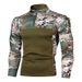 Outdoor Fitness Jogging Men's Long Sleeve Military Field Camouflage Casual Stand Collar Sweatshirt_viptrois.com