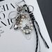 Bag Pendant Metallic High-end Silver Bow Bag Pendant, Braided String Pearl Keychain_viptrois.com