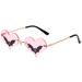 Love Bat Sunglasses - Women's Trendy Metal Frameless Glasses (European & American Party Style, Funny & Personality Design)_viptrois.com