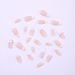 Wearable Almond Nails White Bow Pearl Heart False Nails French Manicure Nail Tips_viptrois.com